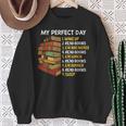 My Perfect Day Wake Up Read Books Funny Book Lover Tee Sweatshirt Gifts for Old Women