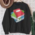 Pile Of Books Stack Of Books Costume Sweatshirt Gifts for Old Women