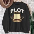Plot It Builds Character Book Reading Sweatshirt Gifts for Old Women Plot It Builds Character Book Reading Sweatshirt Gifts for Old Women