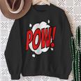 POW Comic Art Book Superhero Bubble Cartoon T-Shirt Sweatshirt Gifts for Old Women