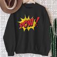 POW Comic Book Cartoon Pop Art Sweatshirt Gifts for Old Women POW Comic Book Cartoon Pop Art Sweatshirt Gifts for Old Women