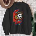 Pow Goal Comic Book Pop Art Brick Wall Smash Soccer Sweatshirt Gifts for Old Women