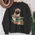 Pug Dog Reading Book Coffee Read Books Be Kind Stay Weird Sweatshirt Gifts for Old Women Pug Dog Reading Book Coffee Read Books Be Kind Stay Weird Sweatshirt Gifts for Old Women