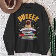 Pug Lovers Who Love To Read PUGEEK Pug With Books Sweatshirt Gifts for Old Women
