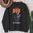 I Put The Boo In Books Halloween Librarian Sweatshirt Gifts for Old Women