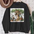 Raccoon Family Reading Around Treetop Home Books Adventure Sweatshirt Gifts for Old Women Raccoon Family Reading Around Treetop Home Books Adventure Sweatshirt Gifts for Old Women