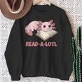 Read-A-Lotl Axolotl Books Reader Sweatshirt Gifts for Old Women