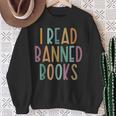 I Read Banned Books Challenged Books Sweatshirt Gifts for Old Women