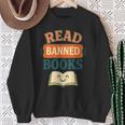 Read Banned Books Freedom To Read Sweatshirt Gifts for Old Women