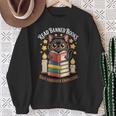 Read Banned Books Gain Forbidden Knowledge Cute Cat Reader Sweatshirt Gifts for Old Women