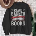 Read Banned Books Literary Rebel Style Sweatshirt Gifts for Old Women