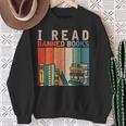 I Read Banned Books Reader Bookworm Sweatshirt Gifts for Old Women