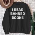 I Read Banned Books Vintage Style Sweatshirt Gifts for Old Women