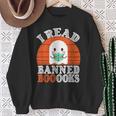 I Read Banned Booooks Banned Books Reader Sweatshirt Gifts for Old Women