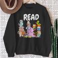Read Book Club Piggie Elephant Pigeons Teacher Library For Men Women Kids Sweatshirt Gifts for Old Women