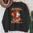 Read Be A Book Dragon Bookworm Sweatshirt Gifts for Old Women