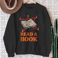 Read a Book Pentagram Satan Occult Goth Satanic Sweatshirt Gifts for Old Women Read a Book Pentagram Satan Occult Goth Satanic Sweatshirt Gifts for Old Women