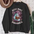 Read More Books Boo Ghost Halloween Reading Books Teacher Sweatshirt Gifts for Old Women Read More Books Boo Ghost Halloween Reading Books Teacher Sweatshirt Gifts for Old Women