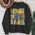 Read More Books Colorful Watercolor Reader Sweatshirt Gifts for Old Women