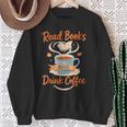 Read Books And Drink Coffee Cozy Book Lover Sweatshirt Gifts for Old Women
