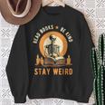 Read Books Be Kind Stay Weird Skeleton Reading Goth Bookish Sweatshirt Gifts for Old Women Read Books Be Kind Stay Weird Skeleton Reading Goth Bookish Sweatshirt Gifts for Old Women