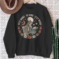 Read Books Be Kind Stay Weird Skull Bookish Boho Cute Sweatshirt Gifts for Old Women