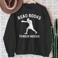 Read Books Throw Hooks Boxing Fighter Scholar Sweatshirt Gifts for Old Women