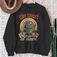 We Read At Dawn Frog Grimoire Book Sweatshirt Gifts for Old Women