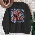 Read Eat Repeat Book Club Readers Book Lovers Sweatshirt Gifts for Old Women Read Eat Repeat Book Club Readers Book Lovers Sweatshirt Gifts for Old Women