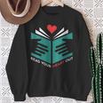 Read Your Heart Out Book Lover Reading Sweatshirt Gifts for Old Women