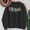 Read Your Heart Out Reading Librarian Book Across America Sweatshirt Gifts for Old Women