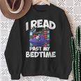 I Read Past My Bedtime Book Bookworm Sweatshirt Gifts for Old Women