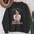 Read Past Bedtime Books Reader Book Reading Bookworm Author Sweatshirt Gifts for Old Women