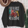 I Read Past My Bedtime Bookworm Book Lovers Sweatshirt Gifts for Old Women