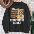 Read S'More Books Camping Themed Literacy Night Sweatshirt Gifts for Old Women