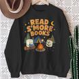 Read S'More Books Camping Outdoors Travel Campfire Smores Sweatshirt Gifts for Old Women