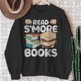 Read S'More Books Camping Reading Bookworm Book Lover Grunge Sweatshirt Gifts for Old Women