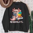 Readalotl a Kawaii Axolotl Reading a Book As Readsalotl Sweatshirt Gifts for Old Women Readalotl a Kawaii Axolotl Reading a Book As Readsalotl Sweatshirt Gifts for Old Women
