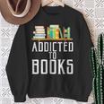 Reader & Library Apparel Addicted To Books Book Lover Sweatshirt Gifts for Old Women