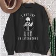 Reader Bookworm Reading Literature Book Poem Books Sweatshirt Gifts for Old Women