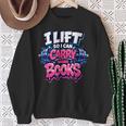 Reader Workout Lift More Books Reading Lover Humor Sweatshirt Gifts for Old Women Reader Workout Lift More Books Reading Lover Humor Sweatshirt Gifts for Old Women