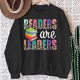 Readers Are Leaders Boho Leopard Book Lover Back To School Sweatshirt Gifts for Old Women Readers Are Leaders Boho Leopard Book Lover Back To School Sweatshirt Gifts for Old Women