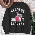 Readers Are Leaders Book Reading Sweatshirt Gifts for Old Women Readers Are Leaders Book Reading Sweatshirt Gifts for Old Women