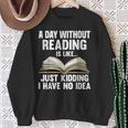 Reading Art For Men Women Reading Book Lover Bookworm Small Sweatshirt Gifts for Old Women Reading Art For Men Women Reading Book Lover Bookworm Small Sweatshirt Gifts for Old Women