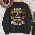 Reading Banned Books Old Man Saying Reader Book Bans Men Sweatshirt Gifts for Old Women