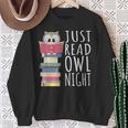 Reading Book Bookworm Kawaii Library Just Read Owl Night Sweatshirt Gifts for Old Women