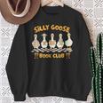 Reading Book Lover Bookish Reader Silly Goose Book Club Sweatshirt Gifts for Old Women