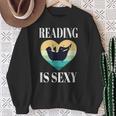 Reading Books In Bathtub Bathing Sexy Bookworm Reading Rats Sweatshirt Gifts for Old Women