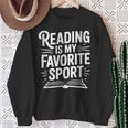 Reading Is My Favorite Sport Book Lover Sweatshirt Gifts for Old Women
