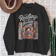 Reading Is My Favorite Sport Retro Book Lover Girl Library Sweatshirt Gifts for Old Women
